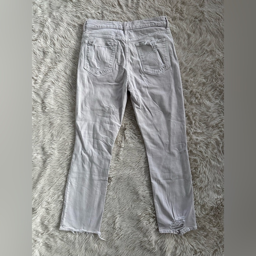 Mother Superior Denim High Waisted Rascal Ankle Jeans Devil Drinks Coffee Sz 30 - Picture 15 of 15